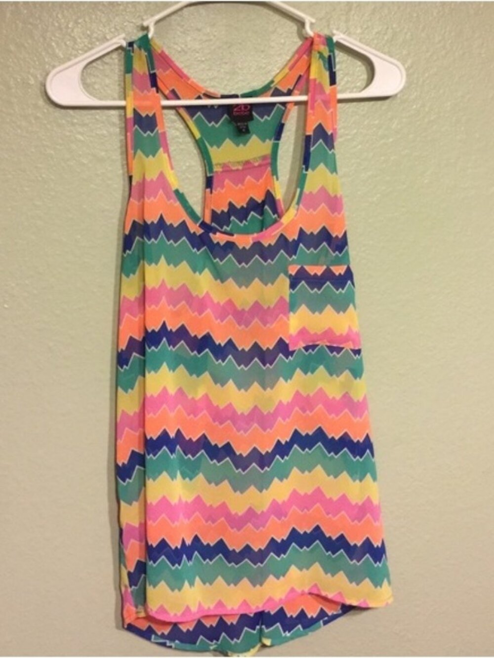 Chevron Print Top
